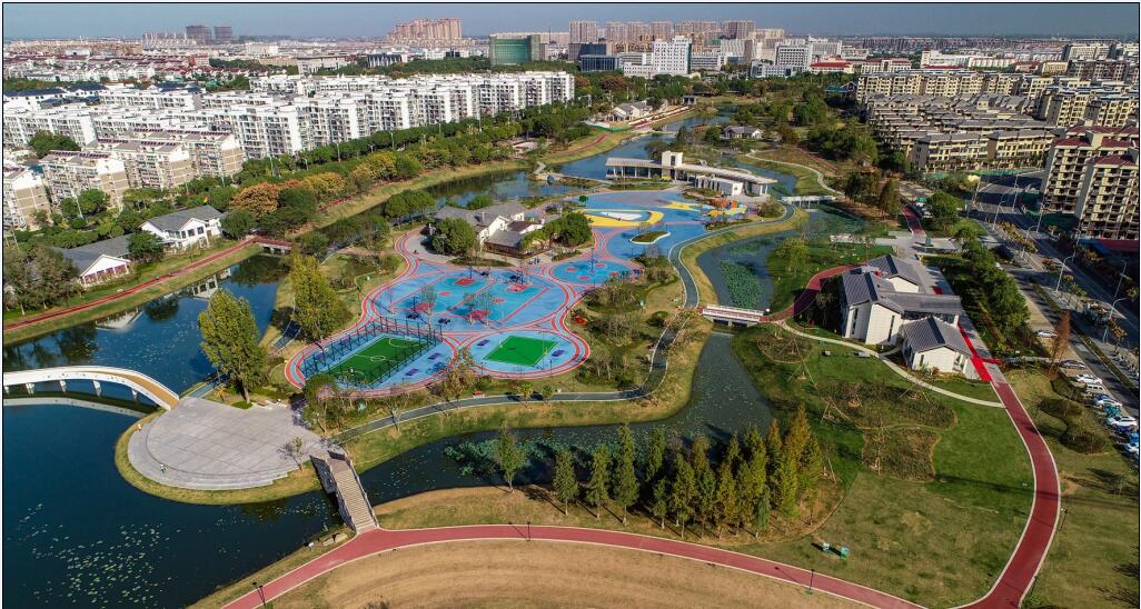 濑渚洲体育公园健身步道获市最美健身步道