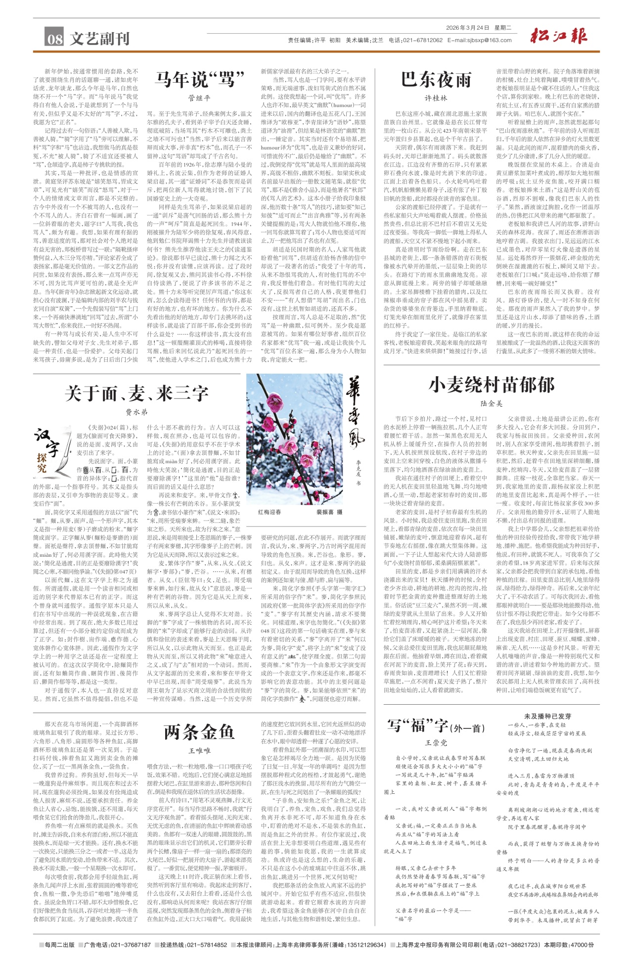 第八版：文艺副刊